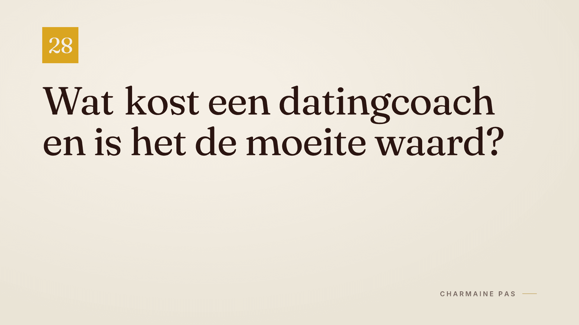 Wat kost een datingcoach en is het de moeite waard?