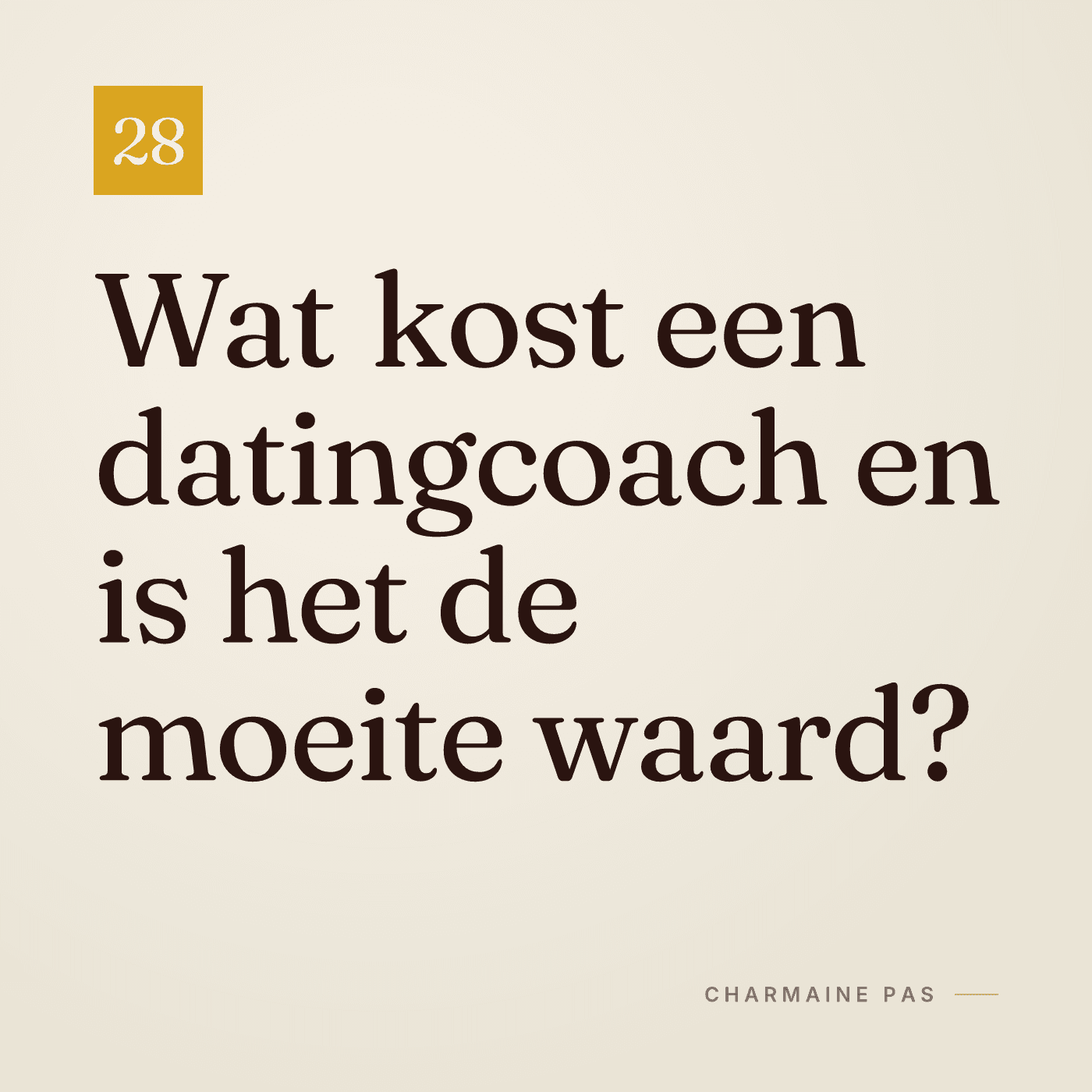 Wat kost een datingcoach en is het de moeite waard?