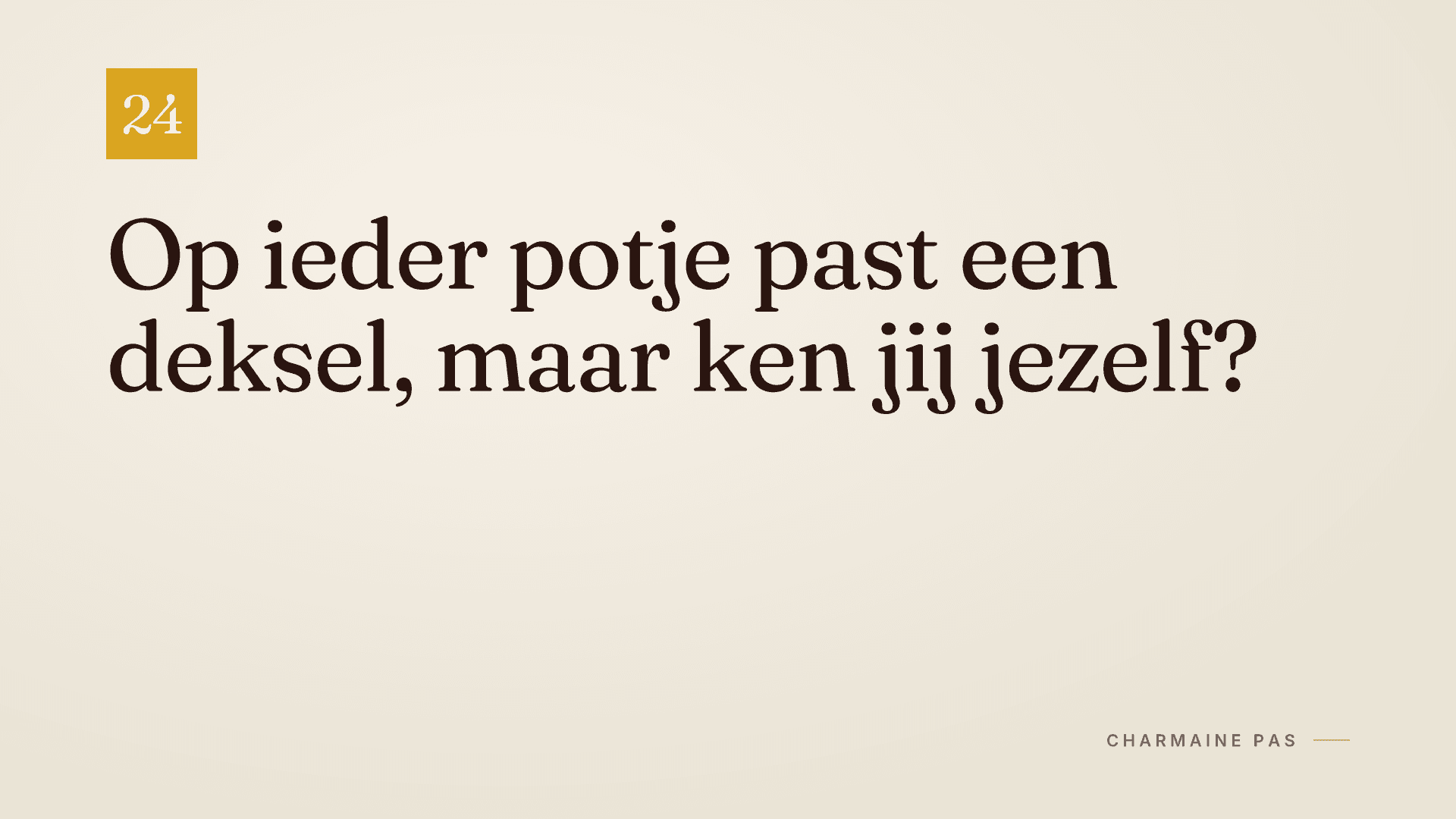Ouder daten, zelfkennis en de balans tussen man en vrouw