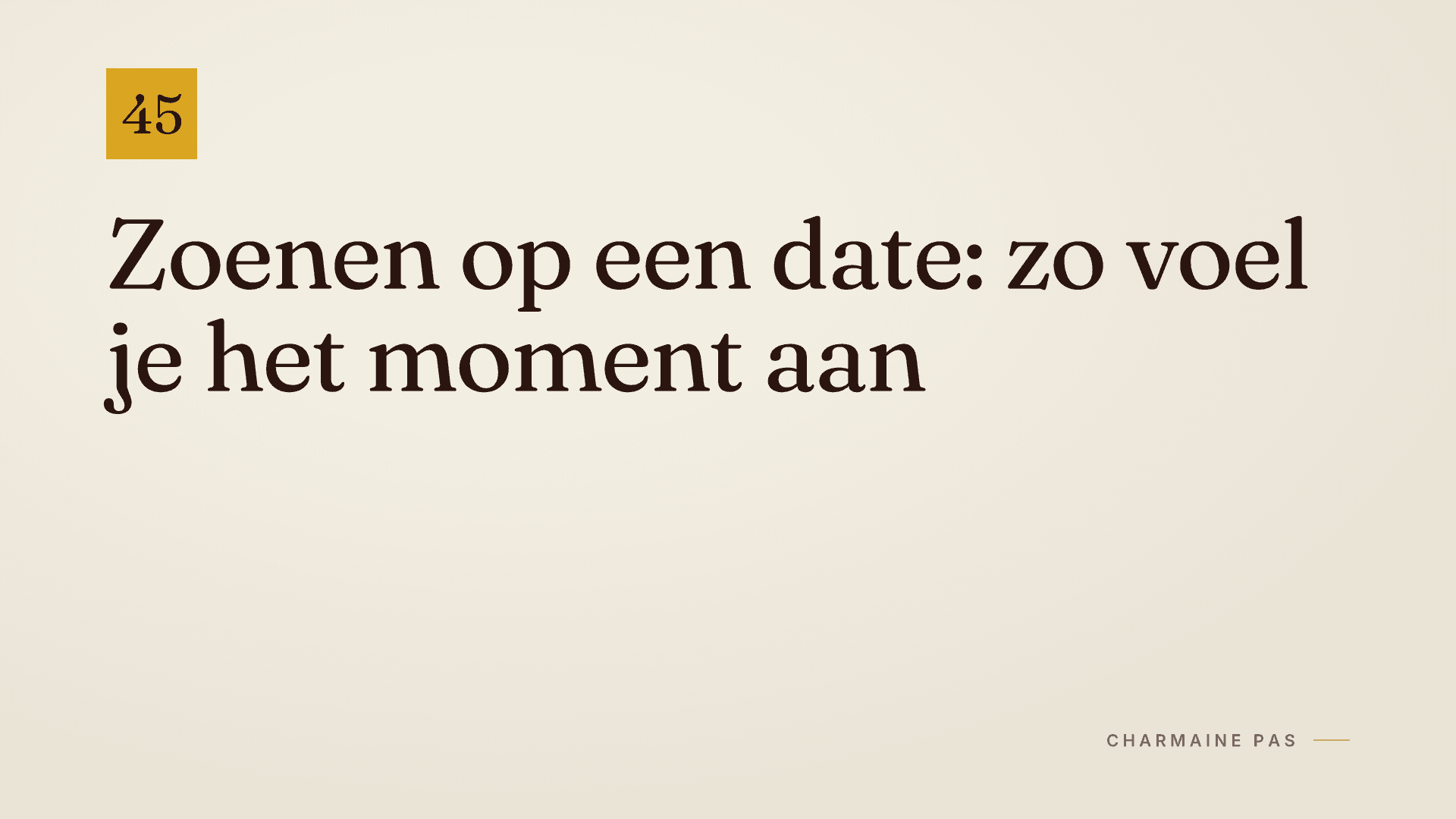 Zoenen op een date: wanneer en hoe doe je het?