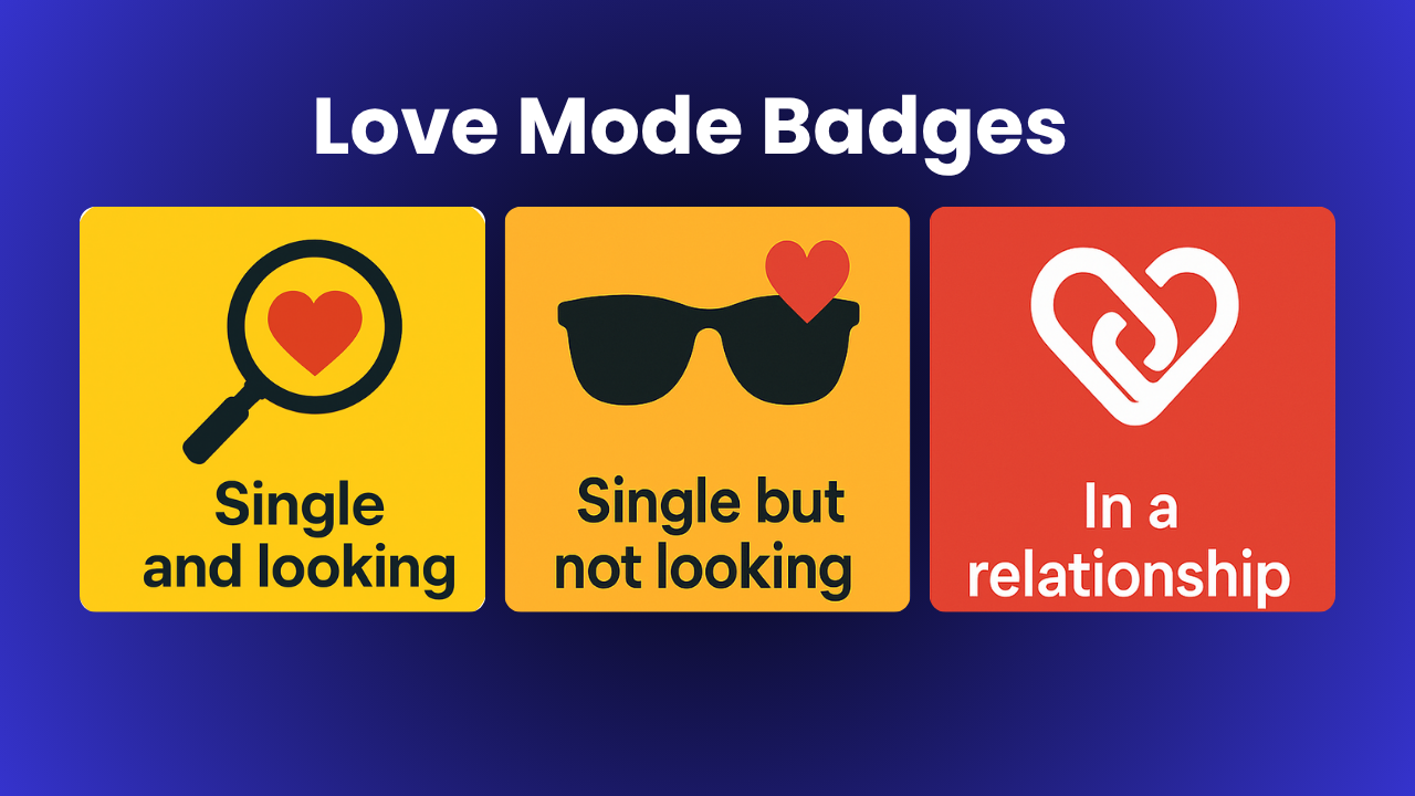 Love mode badges